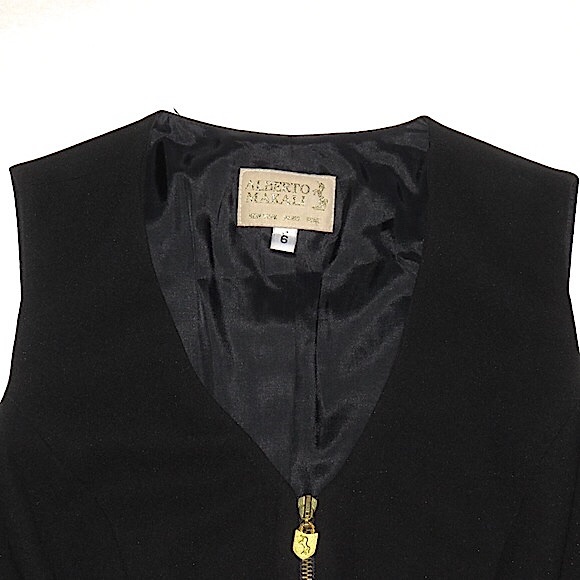 Vintage Alberto Makali Gold Hardware Bolero & Vest 2-Piece Set - Picture 8 of 15